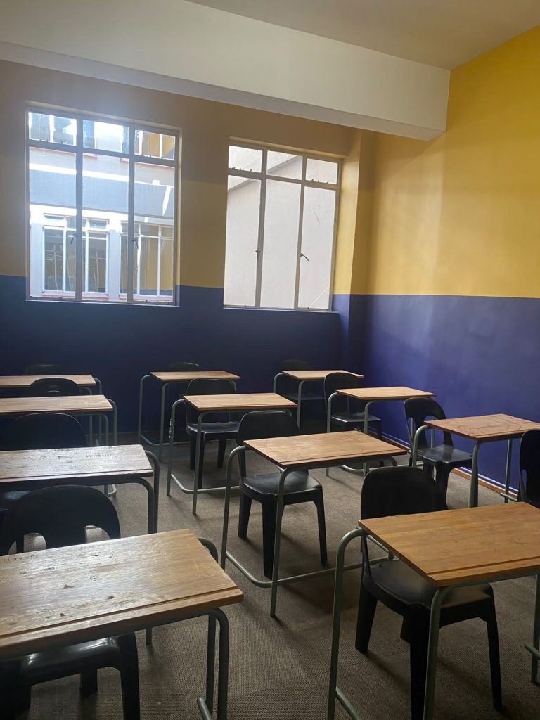Campus classroom at Pinnacle Technical Academy, Johannesburg