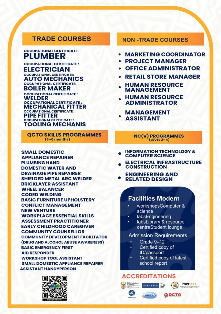 Pinnacle Technical Academy — Programmes Flyer