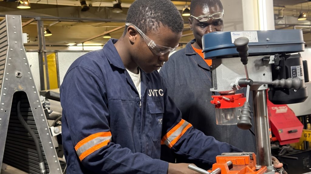 Student in practical trade training at Pinnacle Technical Academy Johannesburg